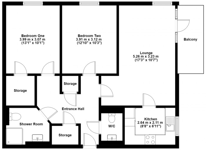 Floorplan for Miami House, Chelmsford