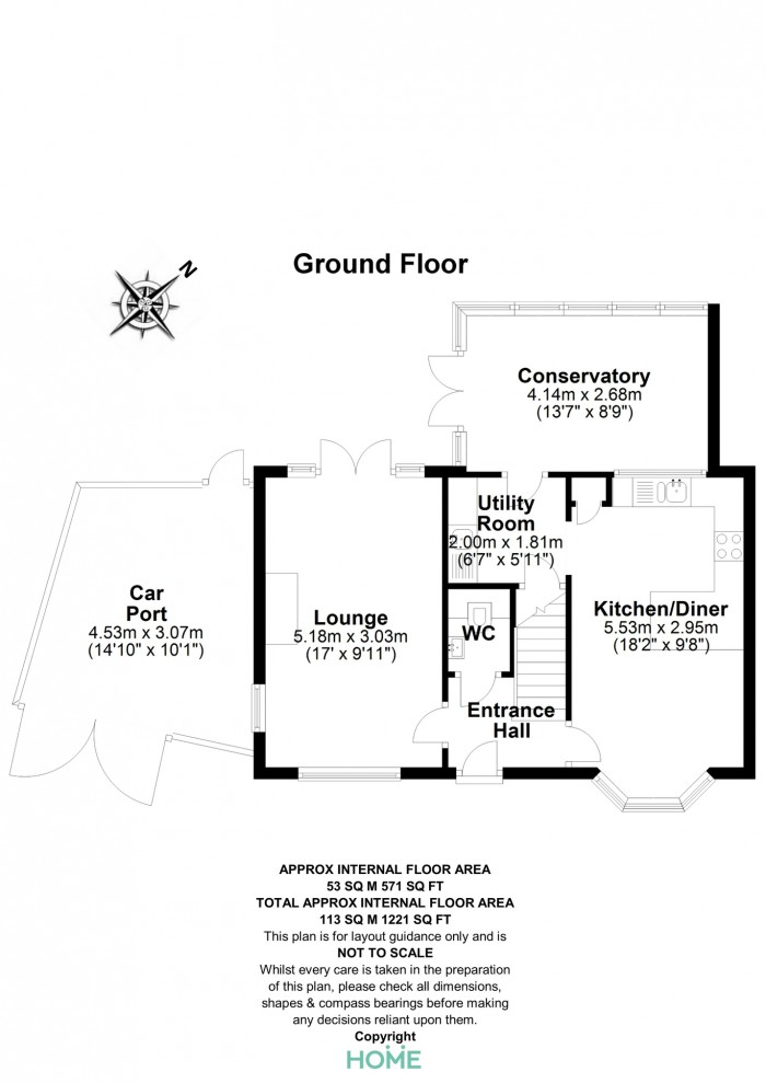 Floorplan for Abell Way, Chancellor Park