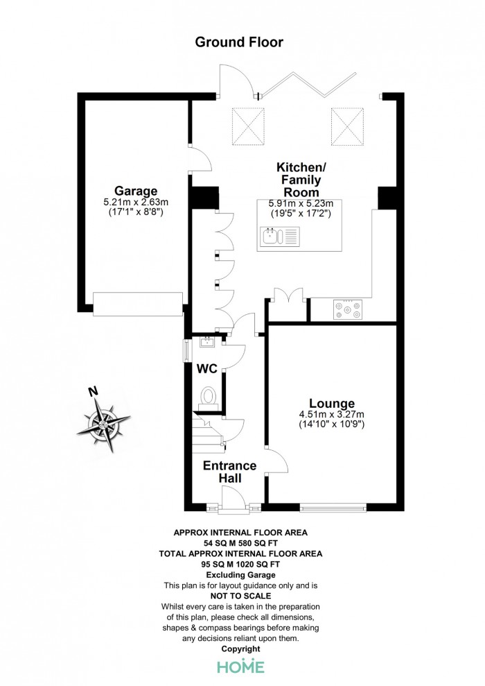 Floorplan for Gunson Gate, Moulsham, Chelmsford