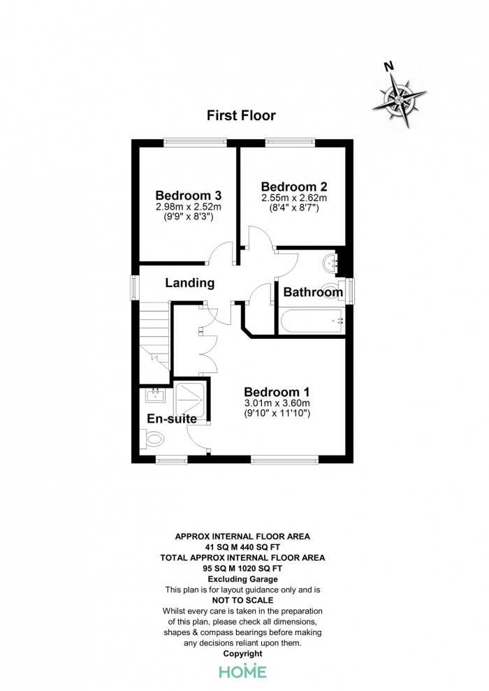 Floorplan for Gunson Gate, Moulsham, Chelmsford