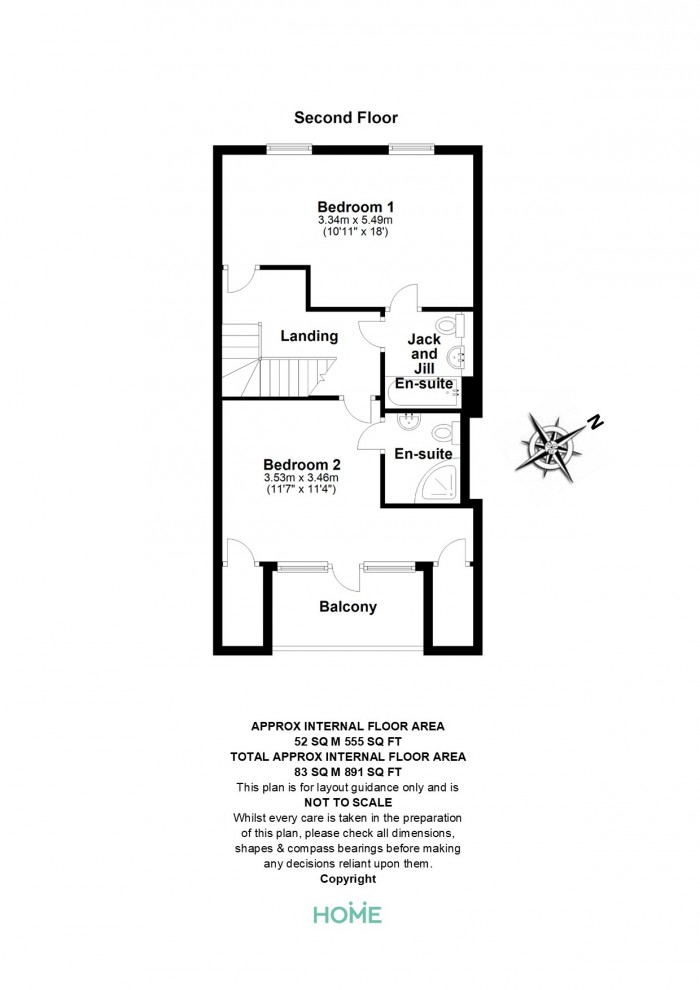 Floorplan for Church Street, Great Baddow, Chelmsford