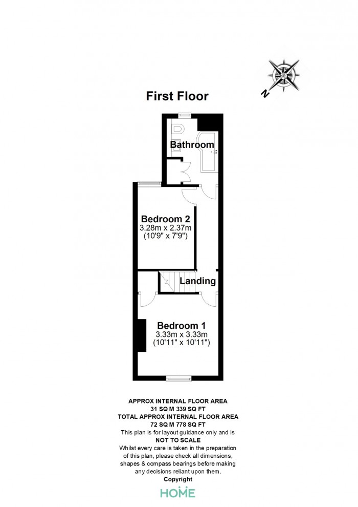 Floorplan for Victoria Crescent, Chelmsford