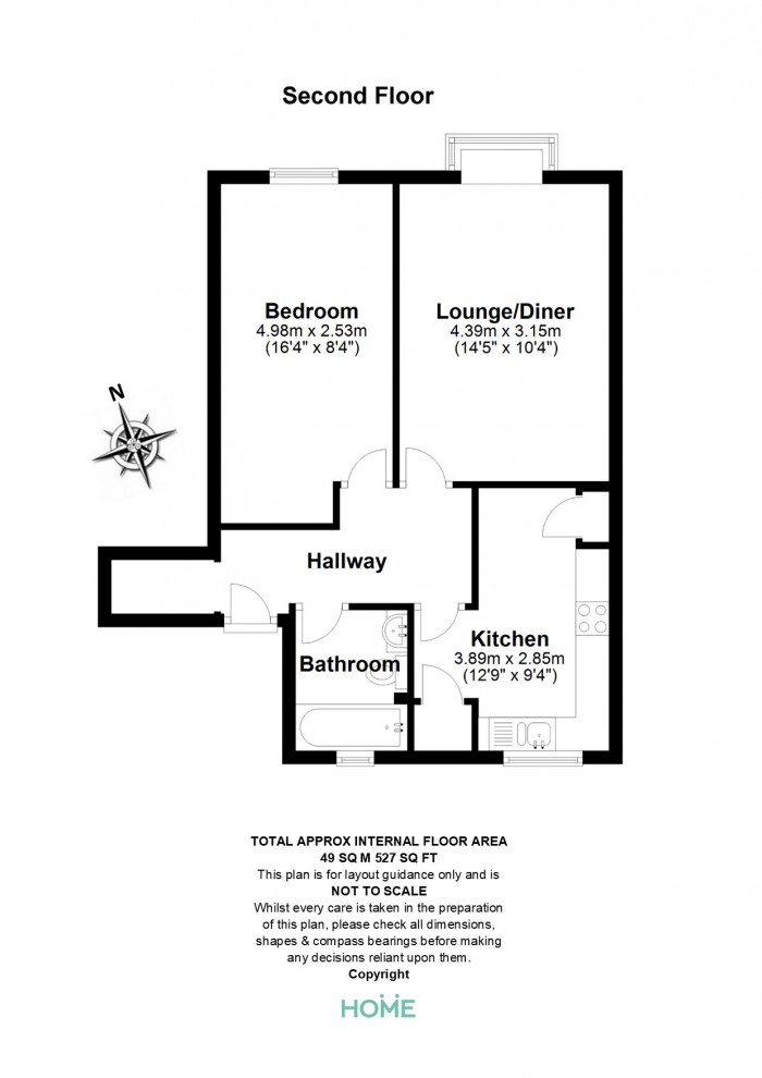 Floorplan for Glebe Road, Chelmsford