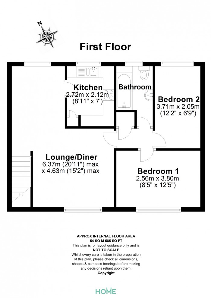 Floorplan for Wilshire Avenue, Chelmer Village, Chelmsford