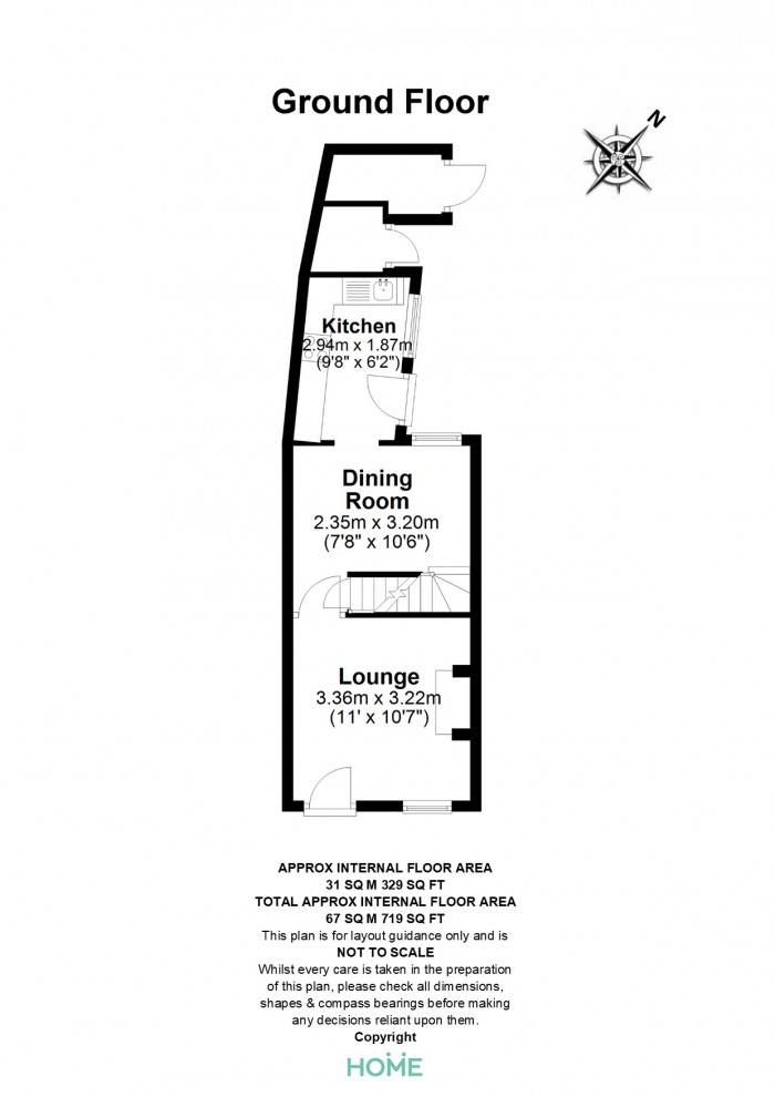 Floorplan for Springfield Road, Chelmsford