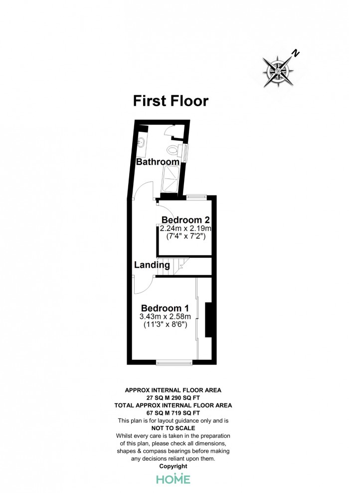 Floorplan for Springfield Road, Chelmsford