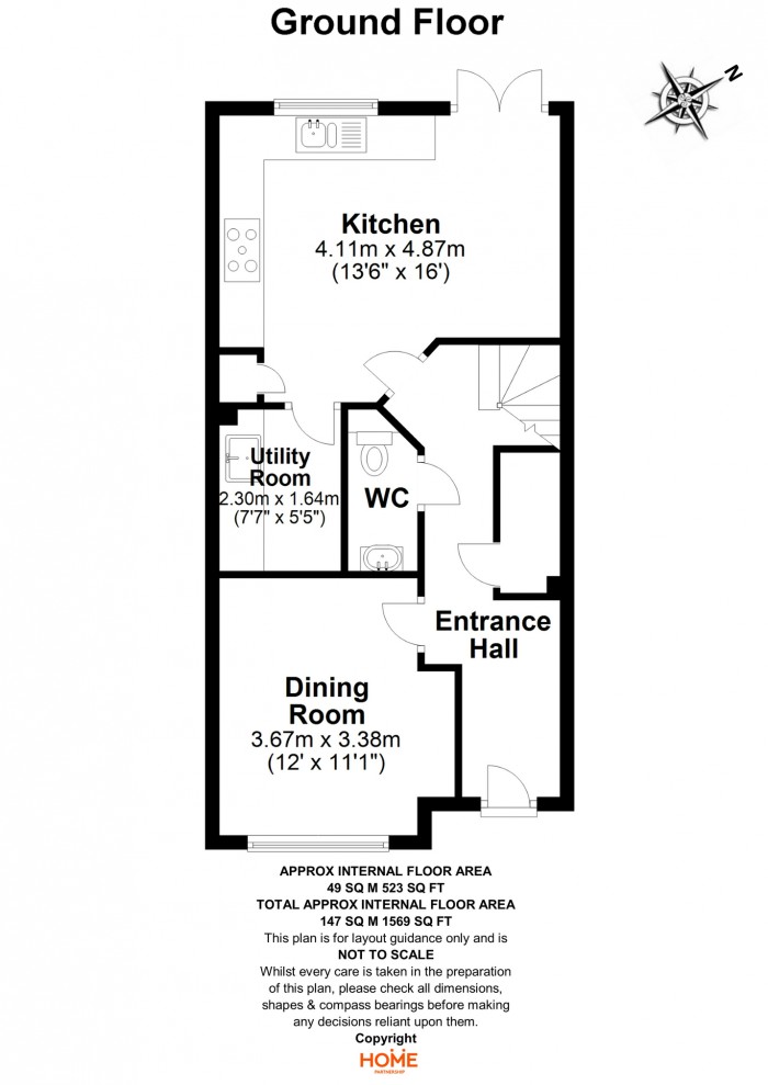 Floorplan for Marlborough Road, Old Moulsham