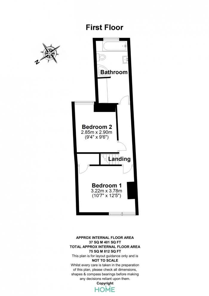 Floorplan for Mildmay Road, Old Moulsham, Chelmsford