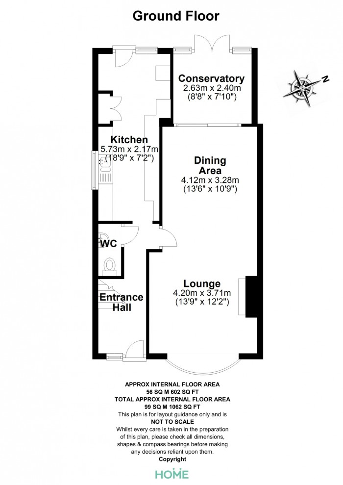 Floorplan for Lynmouth Avenue, Old Moulsham